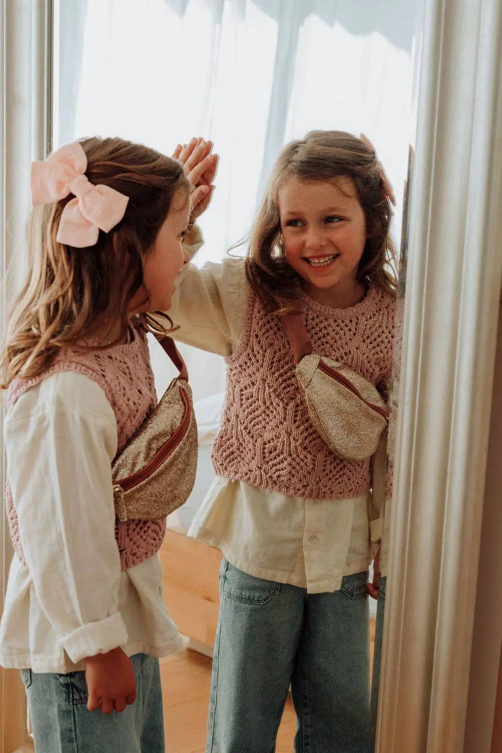 Fanny pack - glitter gold Luciole et Petit Pois