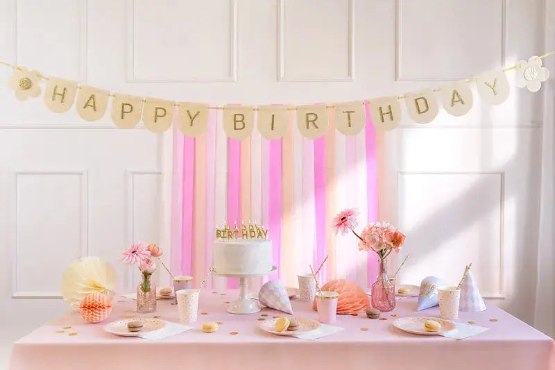Felt Banner, Happy Birthday Partydeco