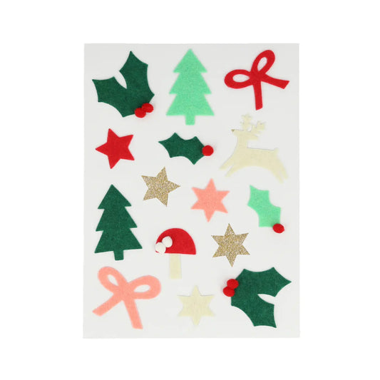 Felt Christmas Icon Stickers (x 4 sheets) Meri Meri