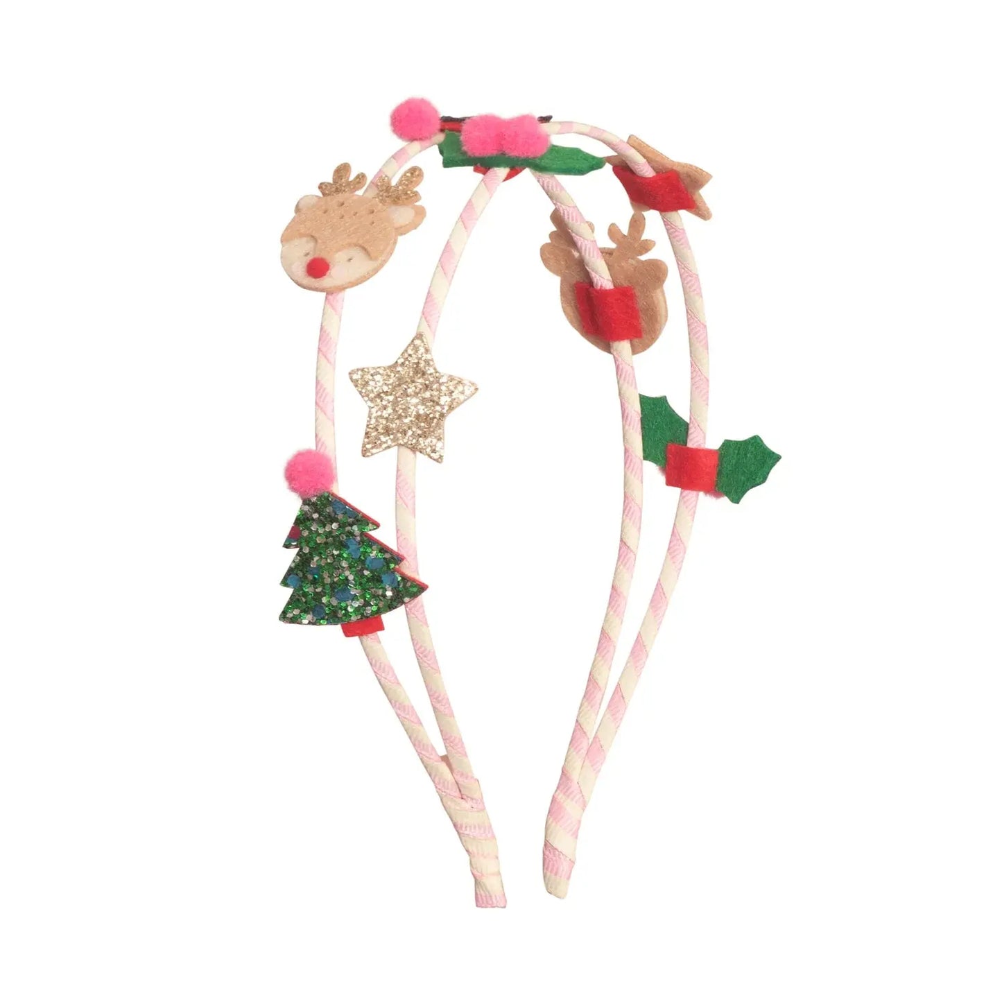 Festive Christmas Double Headband Rockahula