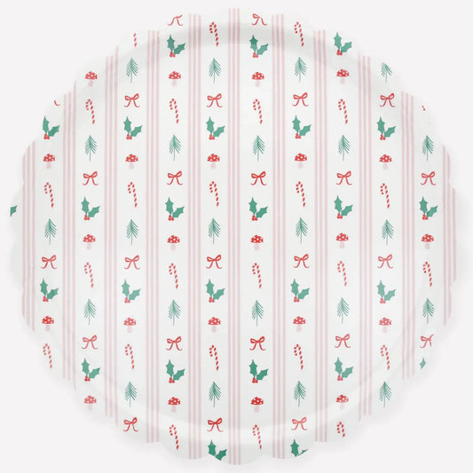 Festive Icon Stripes Large Tray Meri Meri