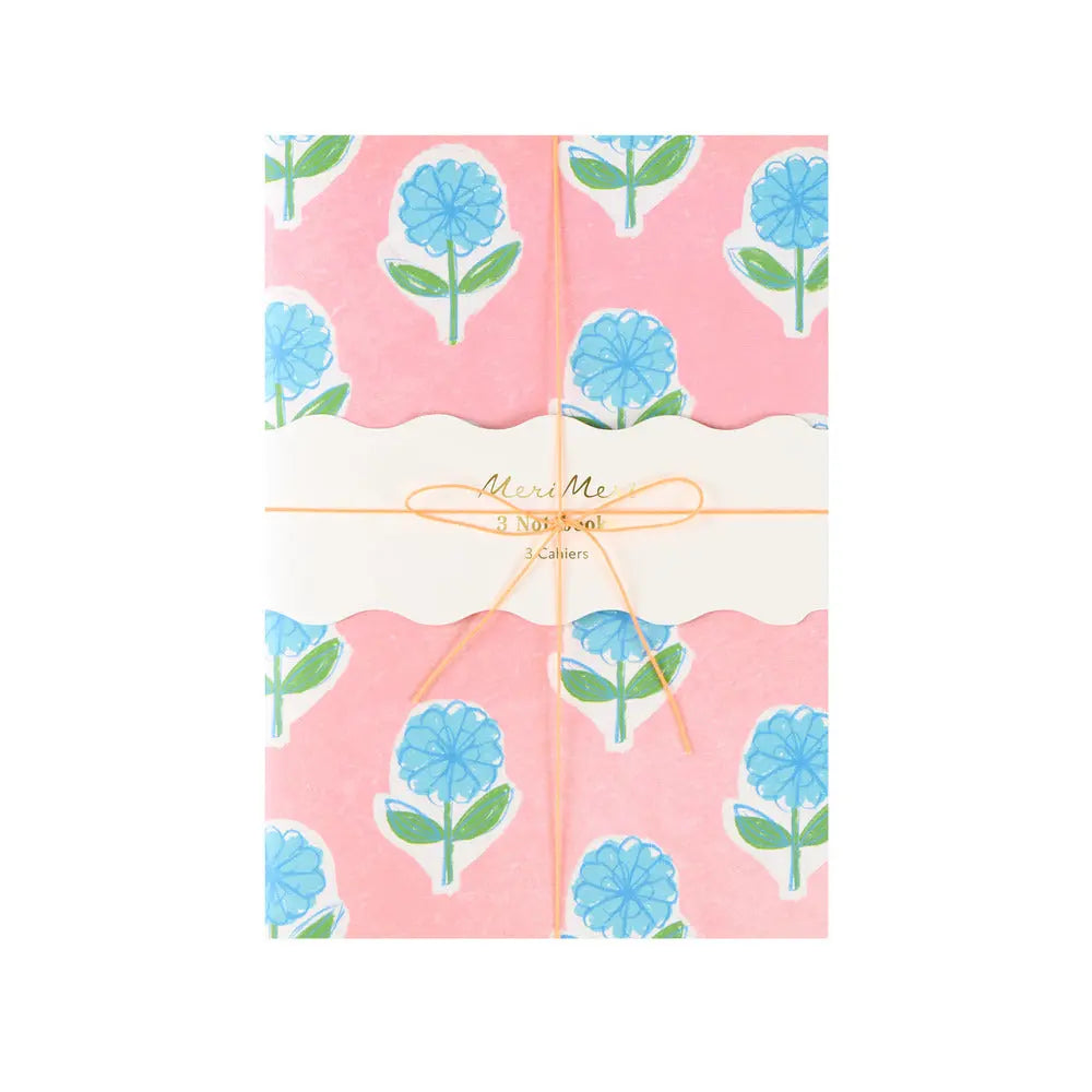 Flora softcover notebook set Meri Meri