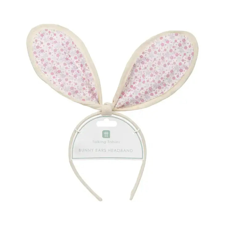 Floral Easter Bunny Ears Headband Talking Tables