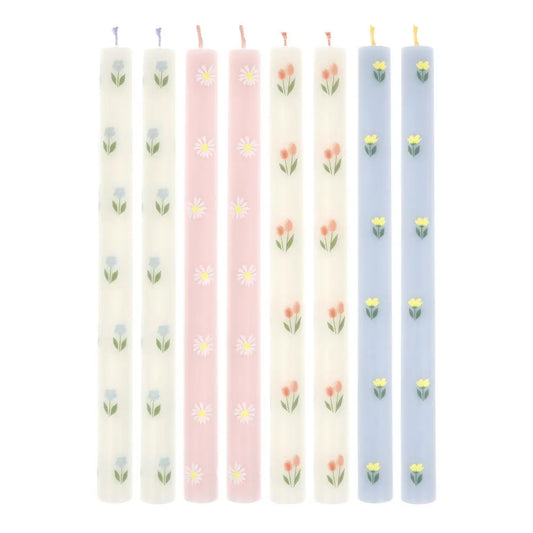 Floral table candles Meri Meri