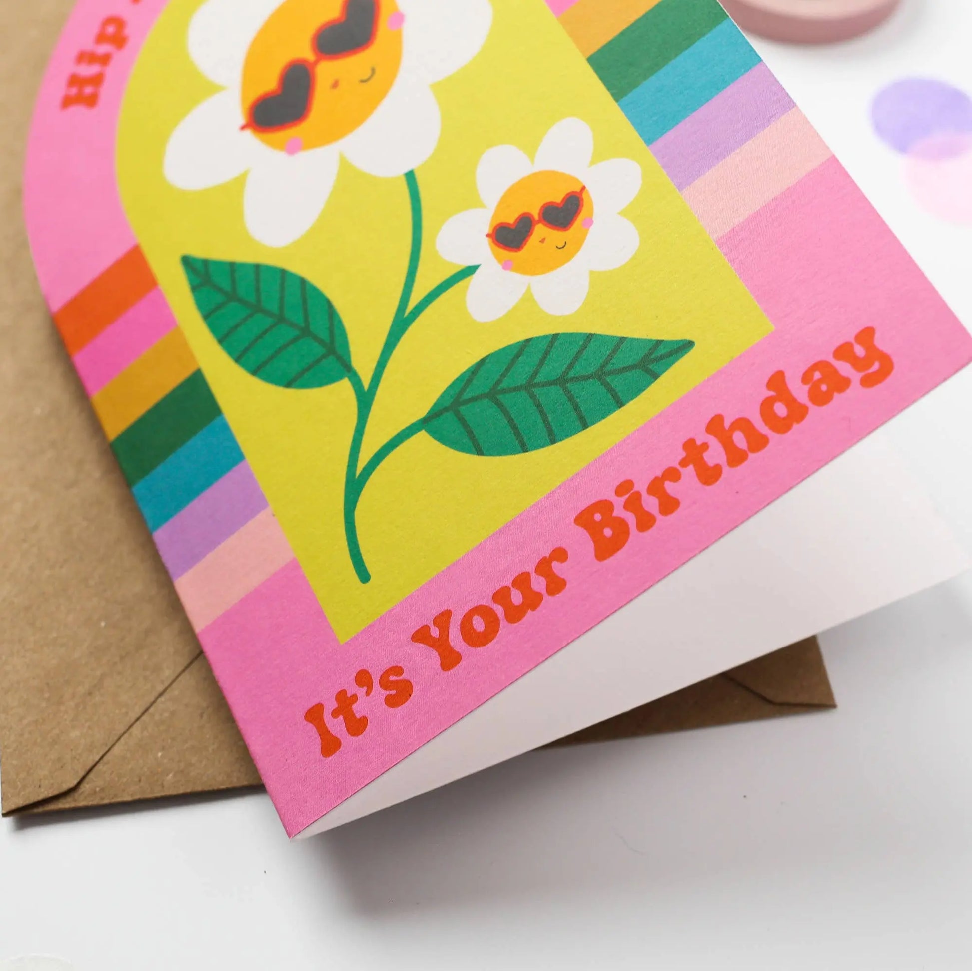 Flower Power Birthday Card Mifkins