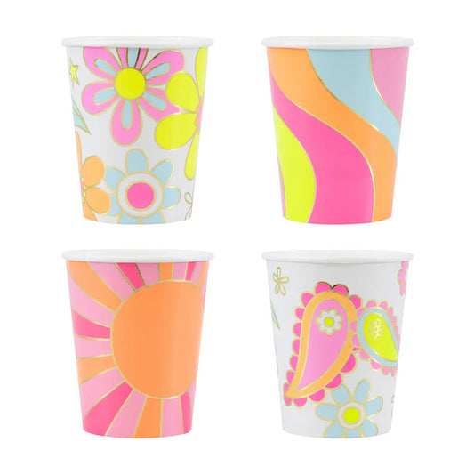 Flower power cups Meri Meri