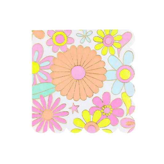 Flower power large napkins Meri Meri