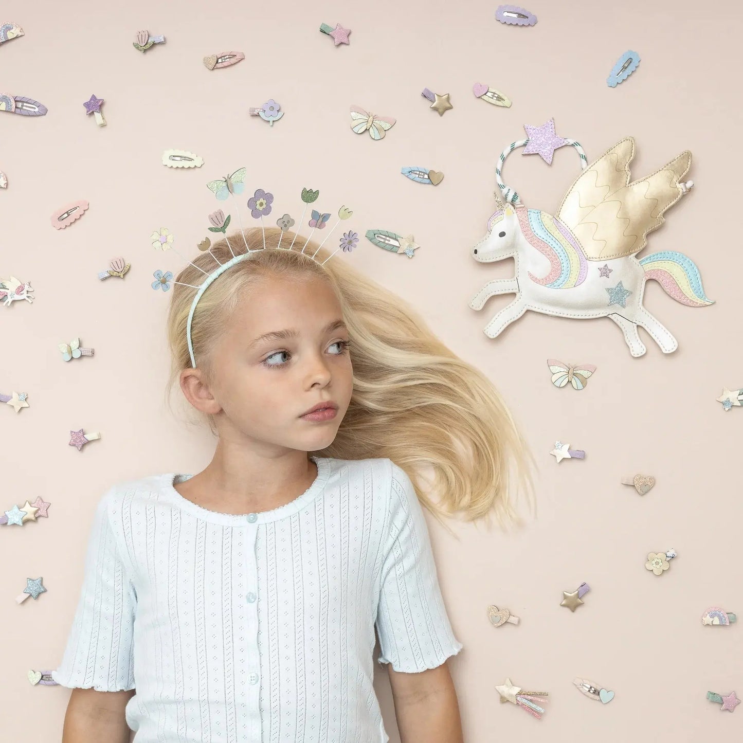 Flying unicorn mini clips Mimi & Lula