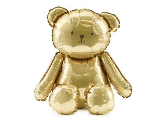 Foil Balloon Bear, 43x53 cm, gold Partydeco