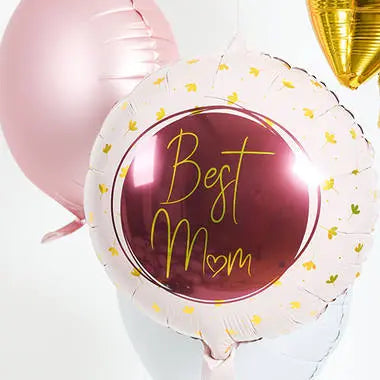 Foil Balloon Best Mum Pink - 45 cm Folat