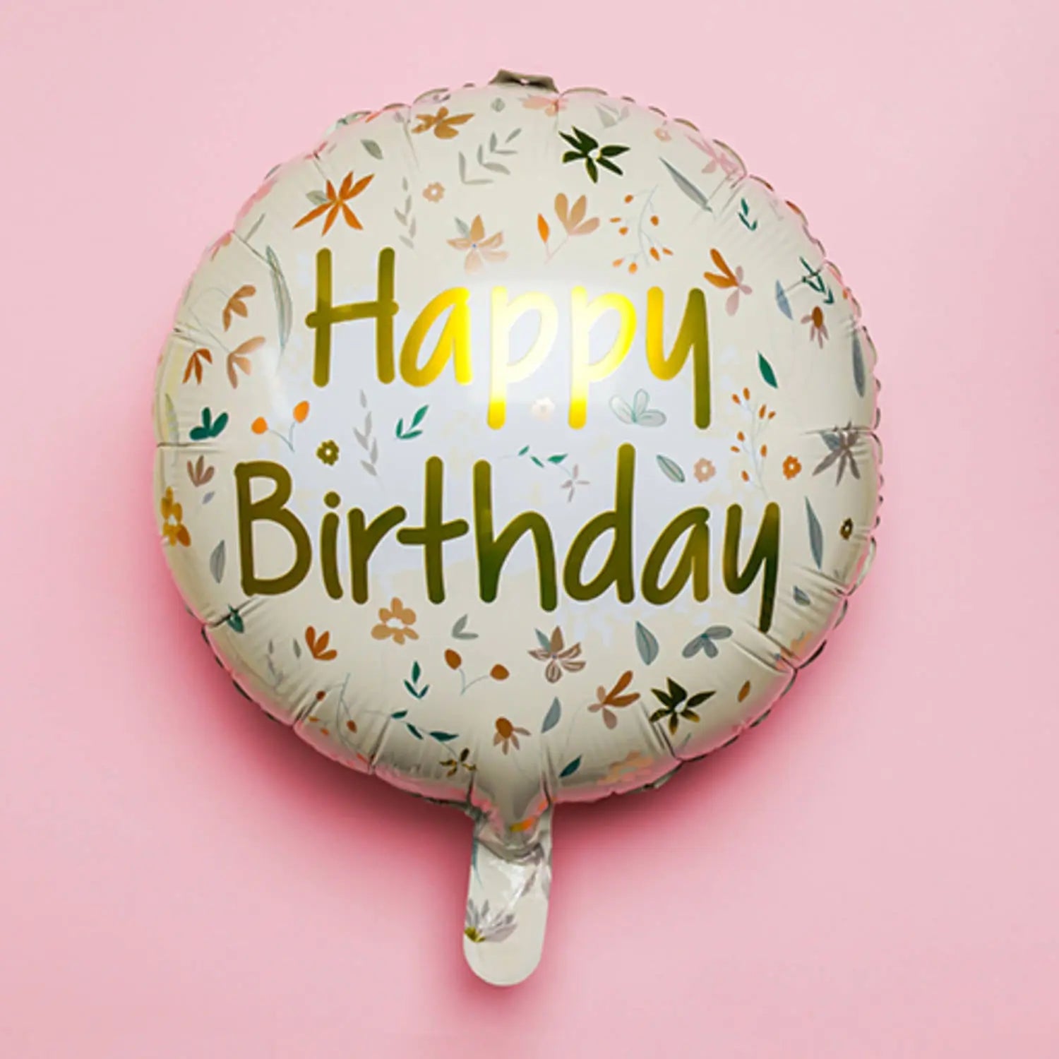 Foil Balloon Birthday Cute Flowers Pink Folat