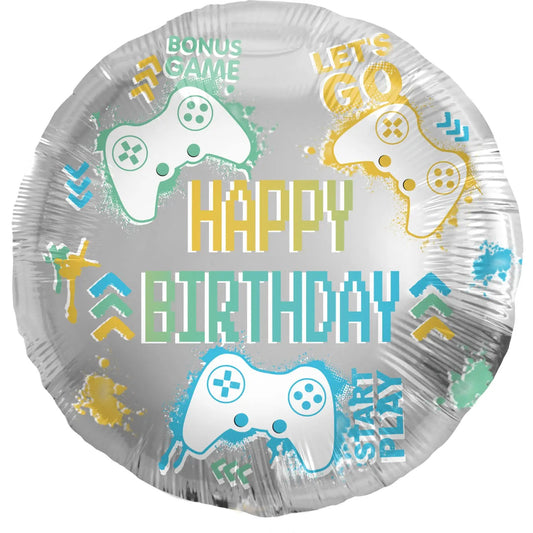 Foil Balloon Birthday Gaming Folat