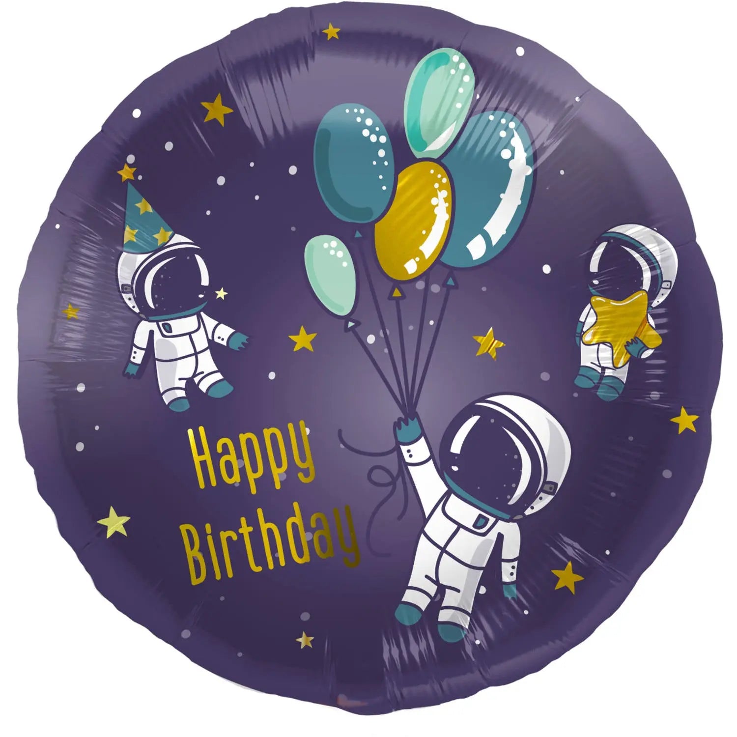 Foil Balloon Birthday Space - 45 cm Folat