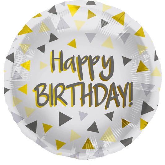 Foil Balloon Birthday Triangles - 45 cm Folat