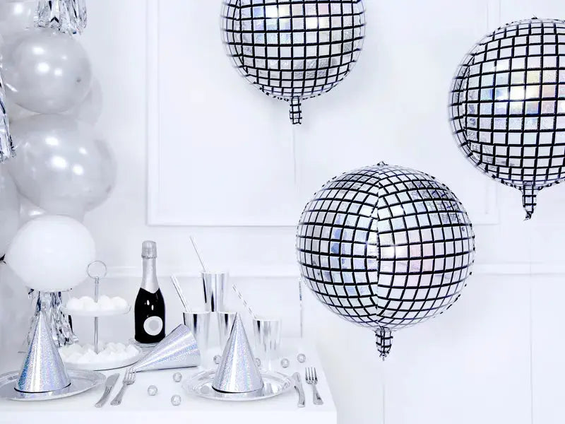 Foil Balloon Disco Ball, 40c Partydeco