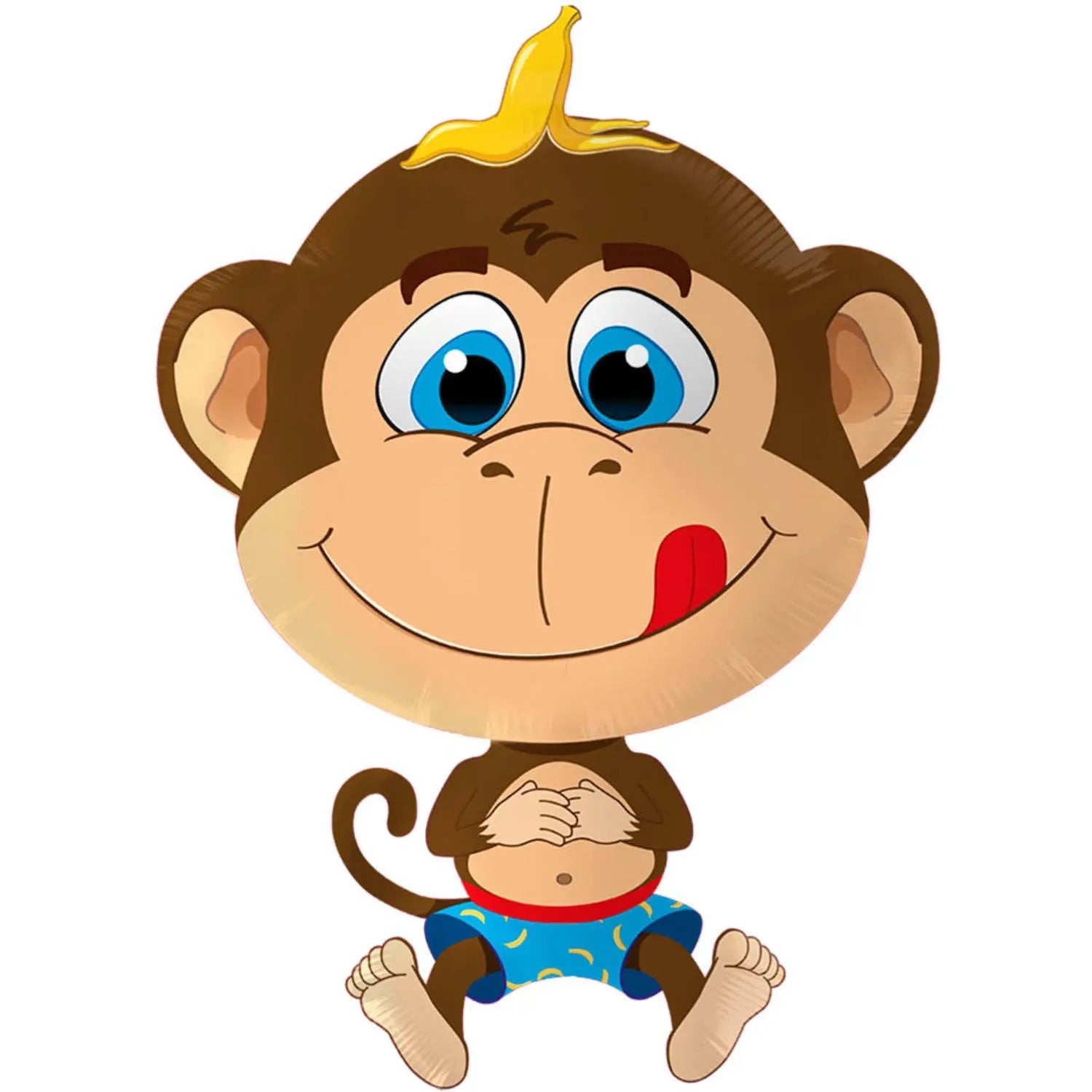 Foil Balloon Funny Monkey - 79x57 cm Folat