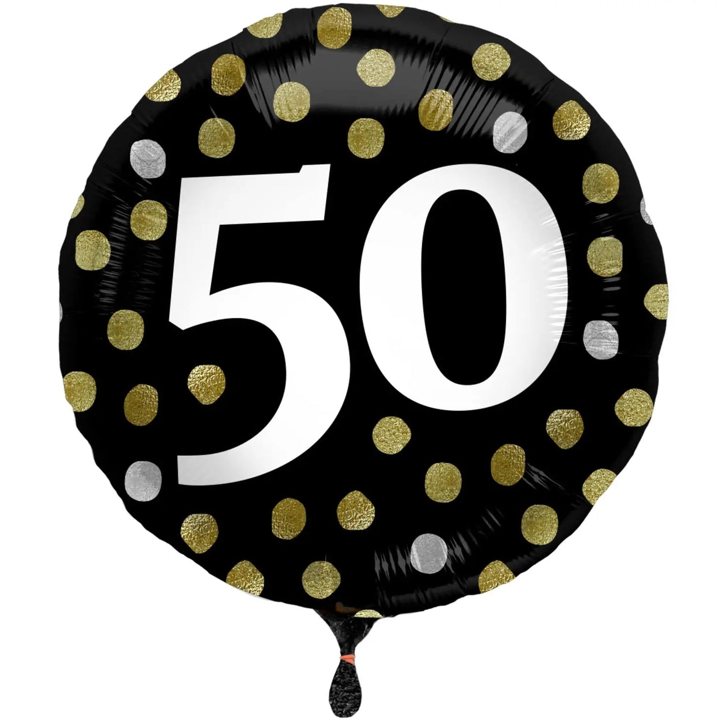 Foil Balloon Glossy Black 50 Years - 45cm Folat