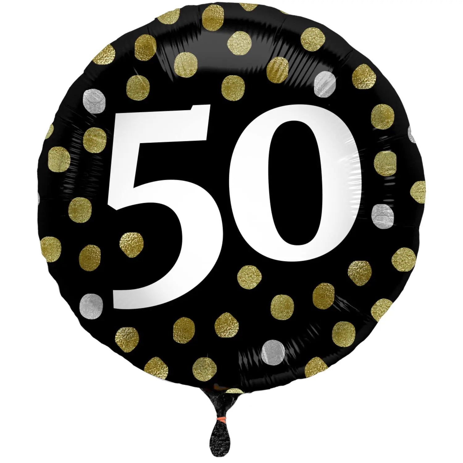 Foil Balloon Glossy Black 50 Years - 45cm Folat