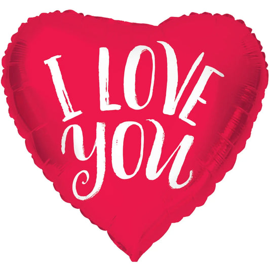 Foil Balloon Heart-shaped I Love You Red - 45 cm Folat