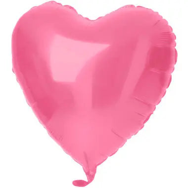 Foil Balloon Heart-shaped Pink Metallic Matt - 45 cm Folat
