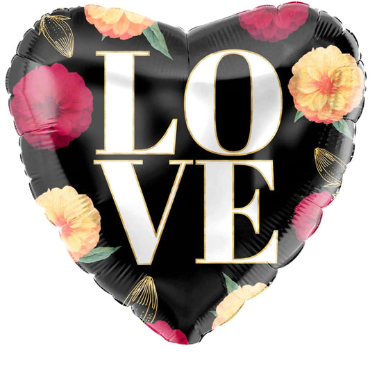 Foil Balloon Heart-shaped 'LOVE' - 45cm Folat