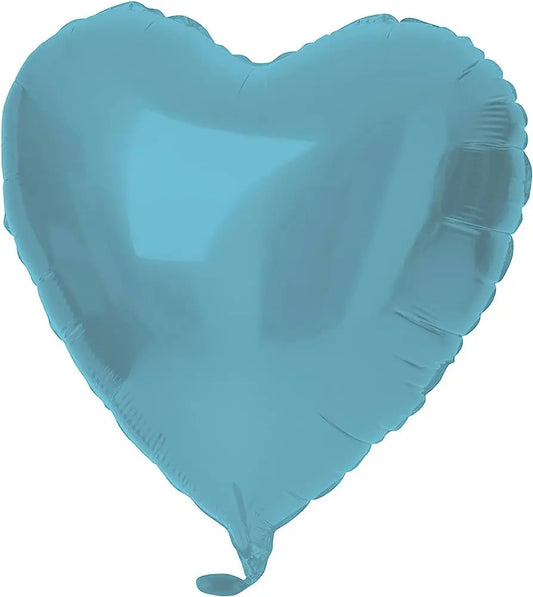 Foil Balloon Matte Blue Pastel Heart Size: 45 cm Folat