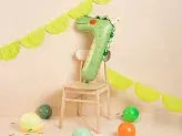 Foil Balloon Number 7 - Crocodille, 56x85 cm, mix Partydeco