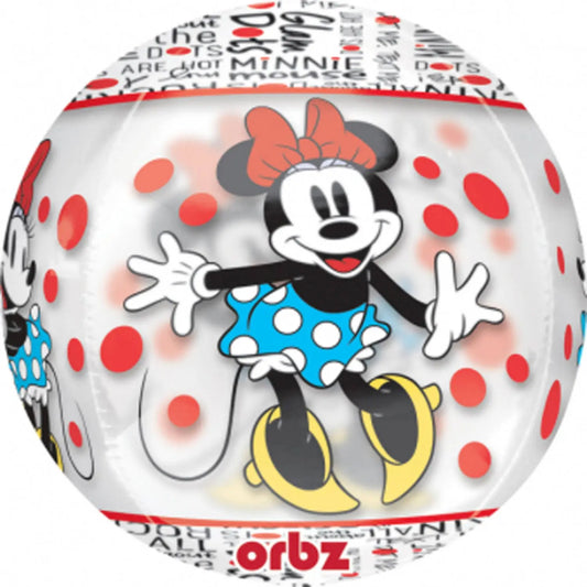 Foil Balloon Orbz Minnie Mouse Dots Folat