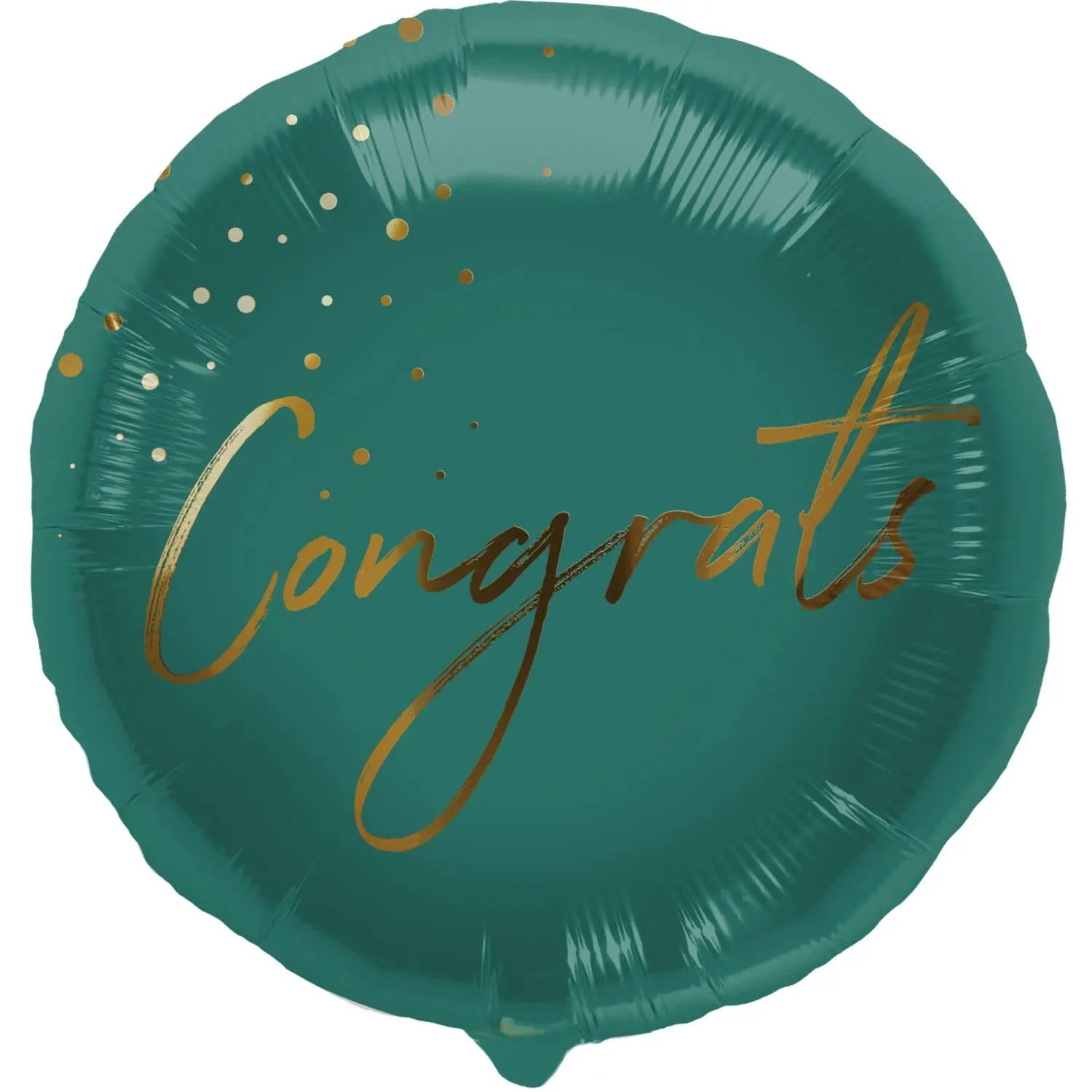 Foil Balloon 'Congrats' Green Folat