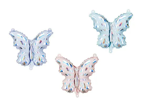 Foil Balloons for Garland Butterflies, mix, 19x23 cm Partydeco