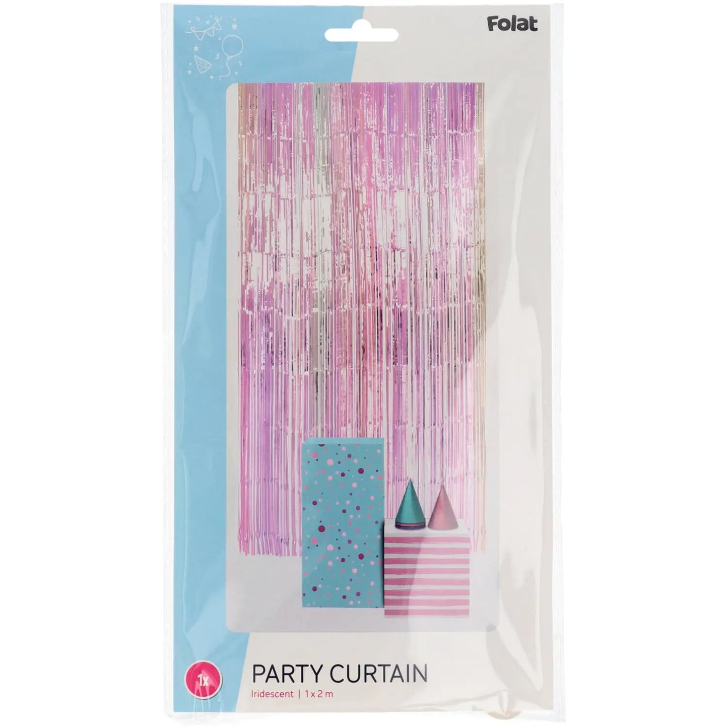 Foil Fringe Door Iridescent - 2x1 m Folat