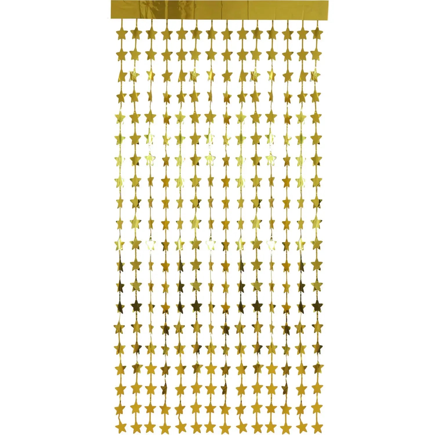 Foil Fringe Door Stars Gold - 2x1 m Folat