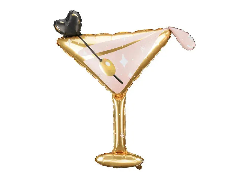 Foil balllon Glass, 126x93 cm, mix Partydeco