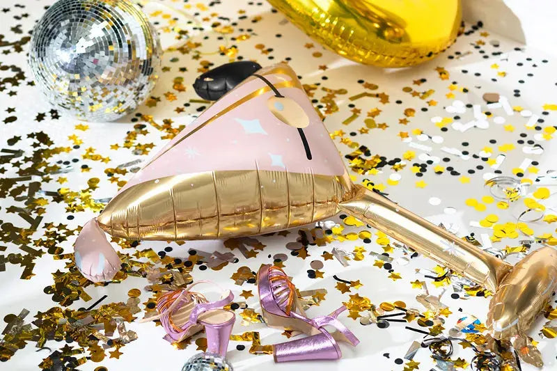 Foil balllon Glass, 126x93 cm, mix Partydeco