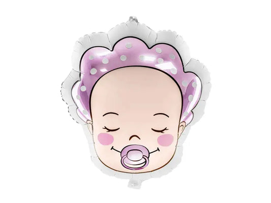Foil balloon Baby - Girl, 40x45cm, mix Partydeco
