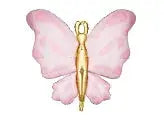 Foil balloon Butterfly, 69x69 cm, pink Partydeco