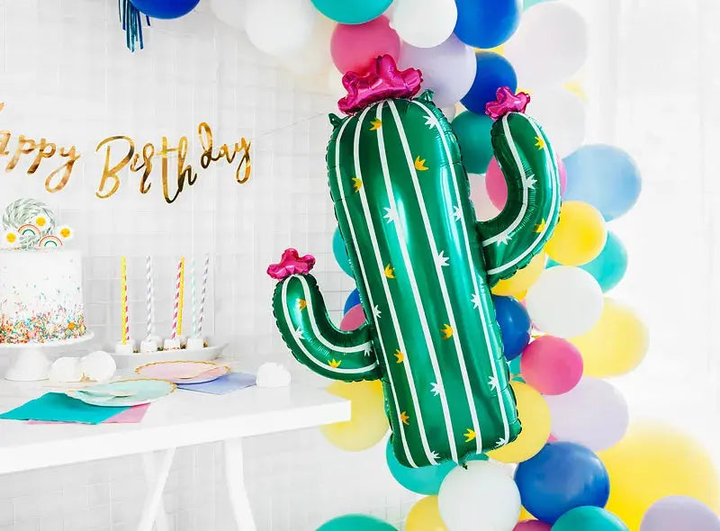 Foil balloon Cactus, 60x82cm, mix Partydeco