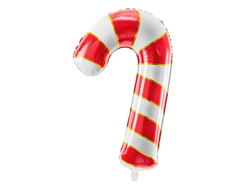 Foil balloon Candy cane, 50x82cm, red Partydeco