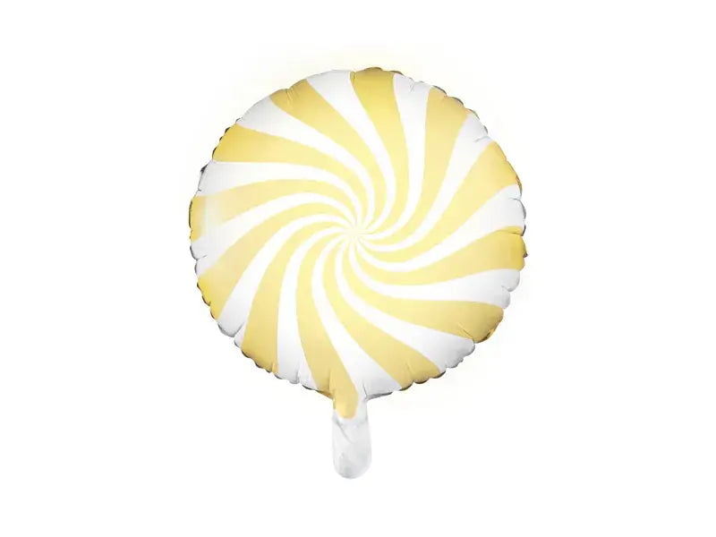 Foil balloon Candy, 35cm, light yellow Partydeco