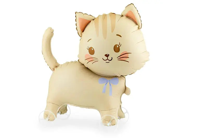 Foil balloon Cat on wheels, 61x65 cm, mix Partydeco
