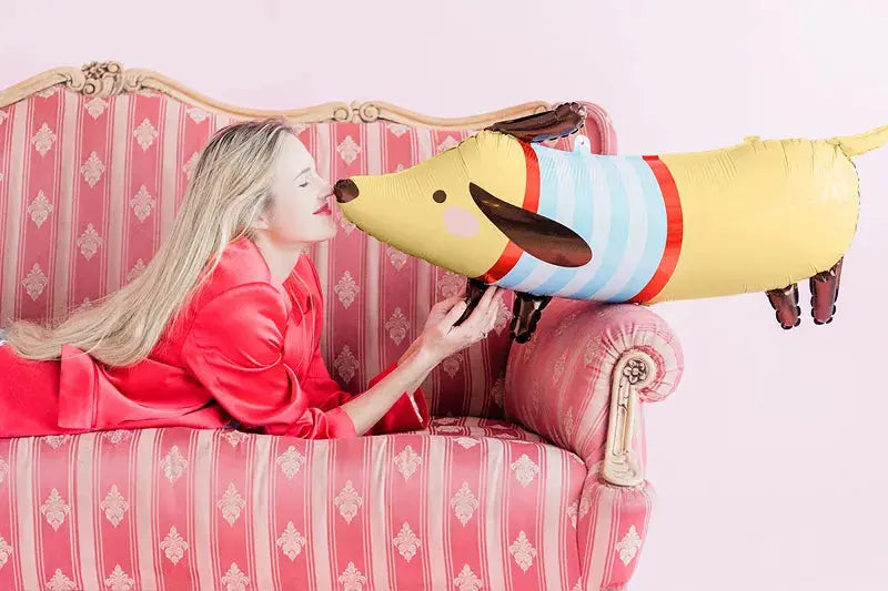 Foil balloon Dachshund, 96x58, mix Partydeco