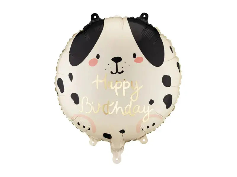 Foil balloon Dog Happy Birthday, 35x35 cm, mix Partydeco