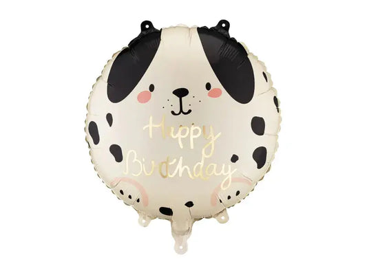 Foil balloon Dog Happy Birthday, 35x35 cm, mix Partydeco