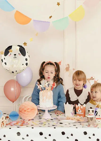 Foil balloon Dog Happy Birthday, 35x35 cm, mix Partydeco