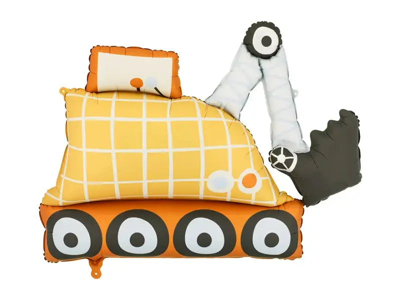 Foil balloon Excavator, 93x68 cm, mix Partydeco