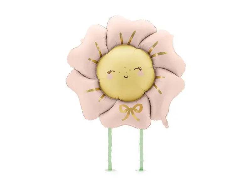 Foil balloon Flower, 104x104 cm, blush pink Partydeco
