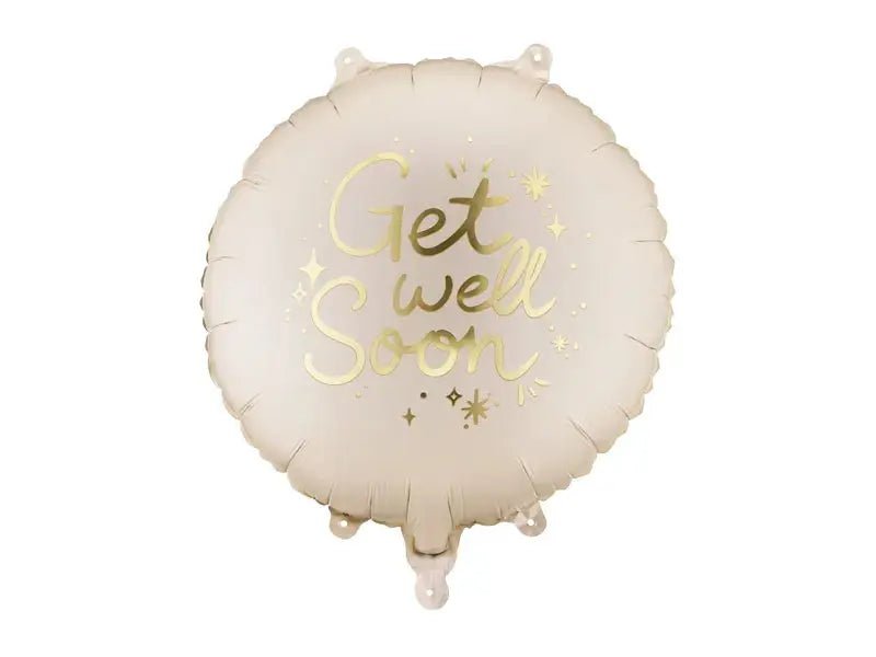 Foil balloon Get well soon, 35x35 cm, mix Partydeco