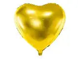 Foil balloon Heart, 45cm, gold Partydeco