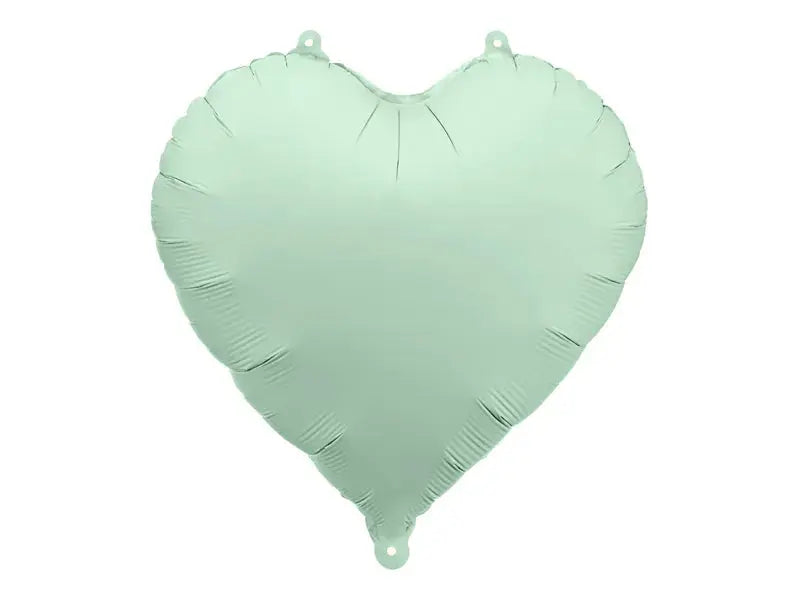 Foil balloon Heart, 45cm, green Partydeco