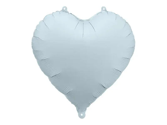 Foil balloon Heart, 45cm, misty blue Partydeco